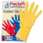 ПЕРЧАТКИ ХОЗЯЙСТВЕННЫЕ S PROFESSIONAL ЛАТЕКС ЖЕЛТЫЕ ''PACLAN'' 1/100