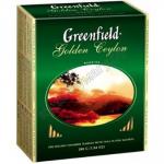Чай черный пакетированный 100 шт в индивидуальной упак GREENFIELD GOLDEN CEYLON 1/9