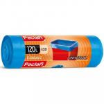 Мешки (пакеты) для мусора 120л 700х1100 мм 20 мкм в рулоне ПНД СИНИЙ ''PACLAN'' 1/10/350