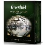 Чай черный пакетированный 100 шт в индивидуальной упак GREENFIELD EARL GREY 1/9