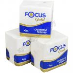 Салфетка 30х30 см 1-сл 100 шт/уп FOCUS GOLD БЕЛАЯ ''HAYAT'' 1/24