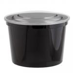 БАНКА ТЕРМИЧЕСКАЯ H75 D112 ММ 500 МЛ БЕЗ КРЫШКИ ЧЕРНАЯ PP