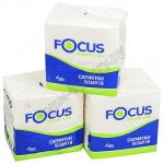 Салфетка бумажная 24х24 см 1-сл 100 шт/уп FOCUS CHOICE БЕЛАЯ ''HAYAT'' 1/24