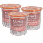 Банка для сыпучих продуктов 0.6л Н105хD110 мм с вакуумной крышкой ПЛАСТИК ''ПОЛИМЕРБЫТ'' 1/48