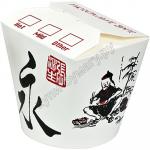 Контейнер бумажный CHINA PACK 750мл Н95хD90 мм с декором КИТАЙСКИЙ ДРАКОН 1/50/500