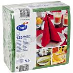 Салфетка 40х40 см 2-сл 125 шт/уп ЗЕЛЕНАЯ ''DUNI'' 1/16