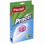 Перчатки одноразовые ЛАТЕКСНЫЕ S 10 шт/уп опудренные БЕЛЫЕ ''PACLAN'' 1/20