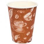 Стакан бумажный 300мл D90 мм 1-сл для горячих напитков BARISTA CAPPUCCINO ''PPS'' 1/50/1000