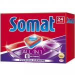 Таблетки универсальные 24 шт/уп для посудомоечных машин SOMAT ALL IN ONE ''HENKEL'' 1/7