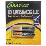 Батарейка AAA DURACELL в блистере 2 шт/уп