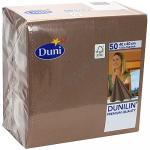 Салфетка 40х40 см 1-сл 50 шт/уп DUNILIN КОРИЧНЕВАЯ ''DUNI'' 1/12