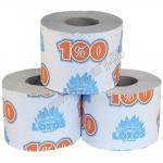 Бумага туалетная 1-сл 1 рул/уп 100 м стандарт LOTOS MAXI СЕРАЯ 1/24