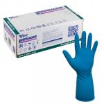ПЕРЧАТКИ ОДНОРАЗОВЫЕ 50 ШТ DERMAGRIP HIGH RISK L НЕОПУДРЕННЫЕ СИНИЕ ЛАТЕКС КОРОБКА