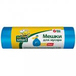 Мешки (пакеты) для мусора 120л 650х1000 мм 12 мкм в рулоне ПНД СИНИЙ 1/10/400