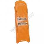 Терка для корейских салатов ПЛАСТИКОВАЯ ОРАНЖЕВАЯ 1/1