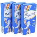 Прокладки ежедневные DISCREET 20 шт AIR NO PERFUME BREATHABLE MULTIFORM ''P&G'' 1/18