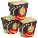 Контейнер бумажный CHINA PACK 750мл Н101хD100 мм с декором TO GO ''PAPSTAR'' 1/50/500