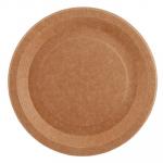 ТАРЕЛКА КАРТОННАЯ D230 ММ 100 ШТ НЕЛАМИНИРОВАННАЯ С БОРТОМ КРАФТ