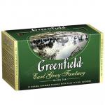 Чай черный пакетированный 25 шт в индивидуальной упак GREENFIELD EARL GREY FANTASY 1/1