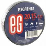 Изолента Ш 19 мм 20 м/рул ПВХ ЧЕРНАЯ ''ЕВРОГАРАНТ'' 1/10