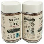 Кофе растворимый с молотым 100г DRIVE FOR LIFE STRONG в стекле ''ЖИВОЙ КОФЕ'' 1/1