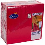Салфетка 40х40 см 1-сл 50 шт/уп DUNILIN КРАСНАЯ ''DUNI'' 1/12