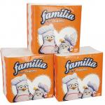 Салфетка 30х30 см 1-сл 100 шт/уп FAMILIA PLUS БЕЛАЯ ''HAYAT'' 1/24