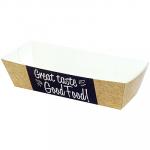 Лоток для закусок ДхШхВ 105х33х30 мм с дизайном GOOD FOOD! ЭКО КАРТОН ''PAPSTAR'' 1/125/1250