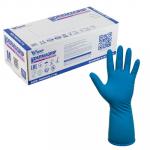 ПЕРЧАТКИ ОДНОРАЗОВЫЕ 50 ШТ DERMAGRIP HIGH RISK М НЕОПУДРЕННЫЕ СИНИЕ ЛАТЕКС КОРОБКА