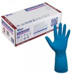ПЕРЧАТКИ ОДНОРАЗОВЫЕ 50 ШТ DERMAGRIP HIGH RISK S НЕОПУДРЕННЫЕ СИНИЕ ЛАТЕКС КОРОБКА