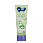Крем для рук 75мл AURA BEAUTY увлажняющий с глицерином и экстрактом алоэ 1/24