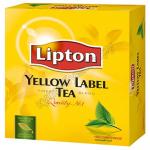 Чай черный пакетированный 100 шт/уп LIPTON YELLOW LABEL 1/9