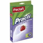 Перчатки одноразовые ВИНИЛОВЫЕ M 10 шт/уп ПРОЗРАЧНЫЕ ''PACLAN'' 1/20