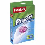 Перчатки одноразовые ЛАТЕКСНЫЕ M 10 шт/уп опудренные БЕЛЫЕ ''PACLAN'' 1/20