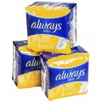 Прокладки ALWAYS 10 шт в индивидуальной упак ULTRA лайт ''P&G'' 1/16