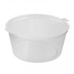 СОУСНИК 80 МЛ 80 ШТ КРУГЛЫЙ С НЕРАЗЪЕМНОЙ КРЫШКОЙ ПРОЗРАЧНЫЙ PP