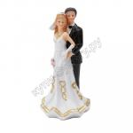 Фигурка для торта Н130 мм ЖЕНИХ И НЕВЕСТА ''MODECOR'' 1/4